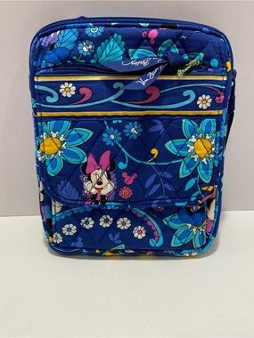 Vera Bradley x Disney Mini Hipster Blue Floral Minnie Mouse Crossbody Bag NWT